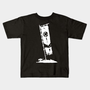 Ghost of tsushima, flag (white) Kids T-Shirt